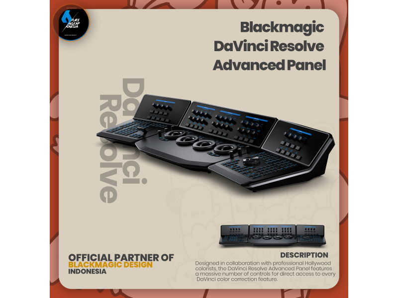 Blackmagic-DaVinci-Resolve-Advanced-Panel-PT-Aputure-Lanskap-Indonesia