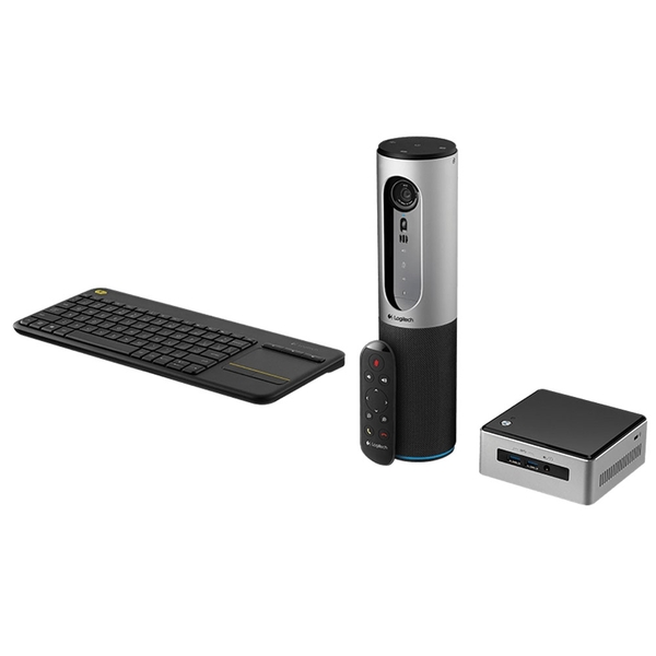 Logitech ConferenceCam Kit with Connect Camera and Intel NUC