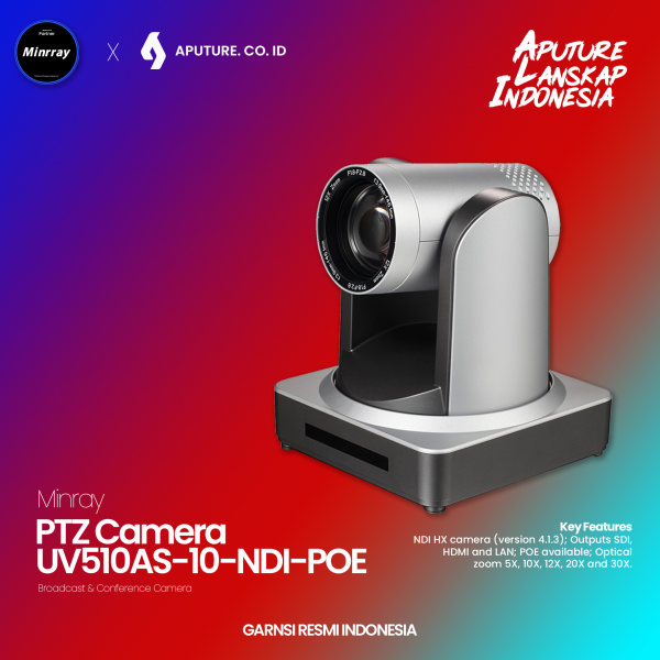 Minrray UV510AS-10-NDI-POE Series Full HD PTZ Camera