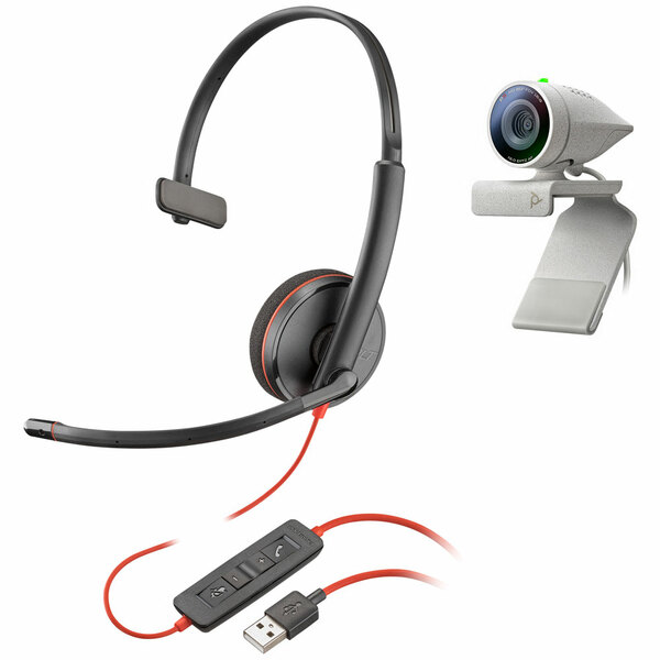 Poly Studio P5 Webcam Blackwire 3210 Headset Kit 2200-87120-025