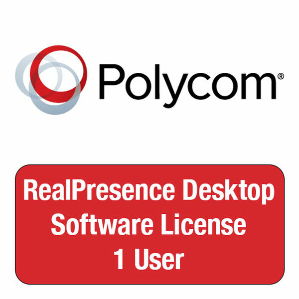 Polycom RealPresence Desktop Video Conferencing Software License, 1 User - 5150-75109-001